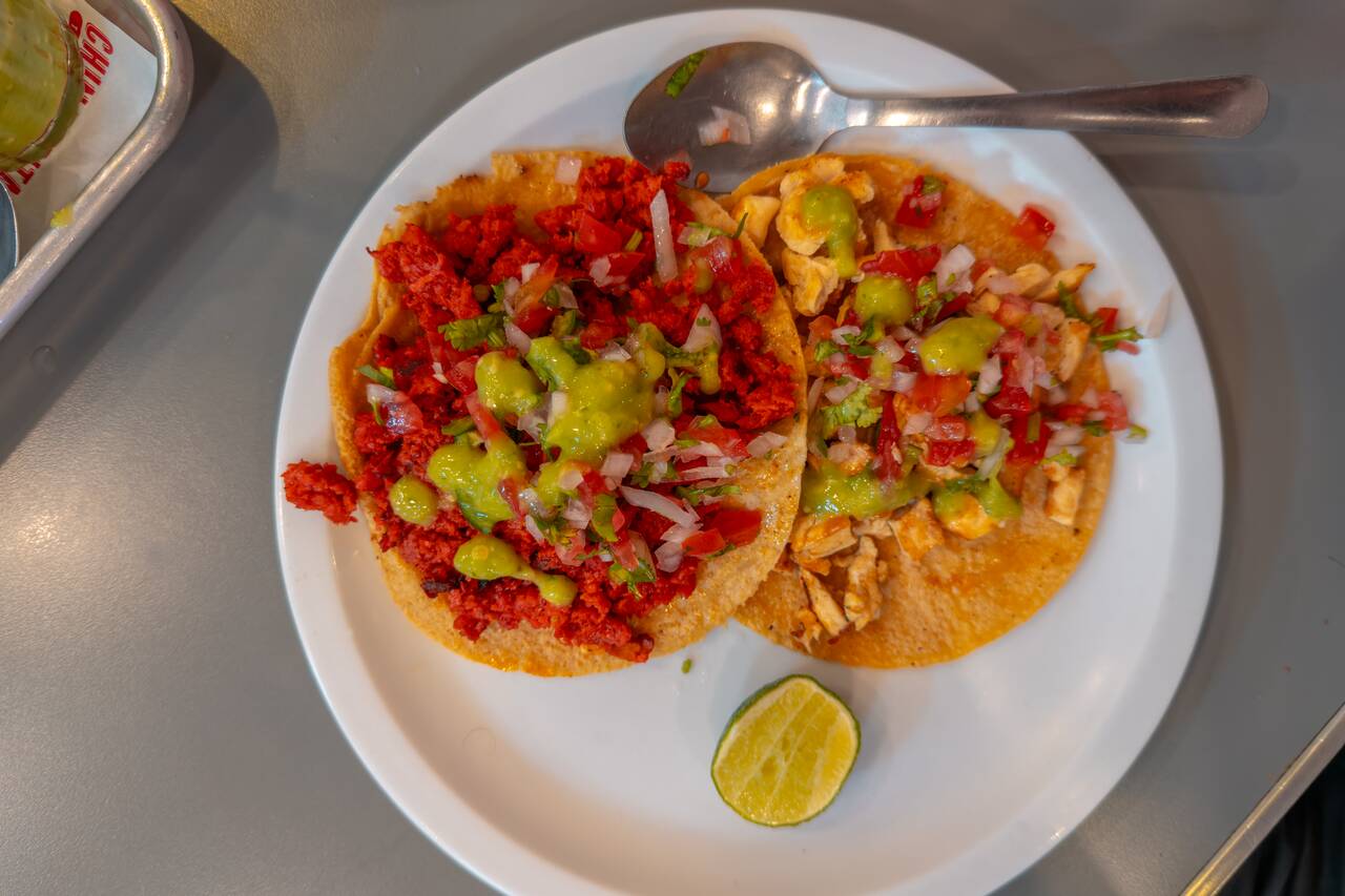 Tacos I ordered at Chinampita