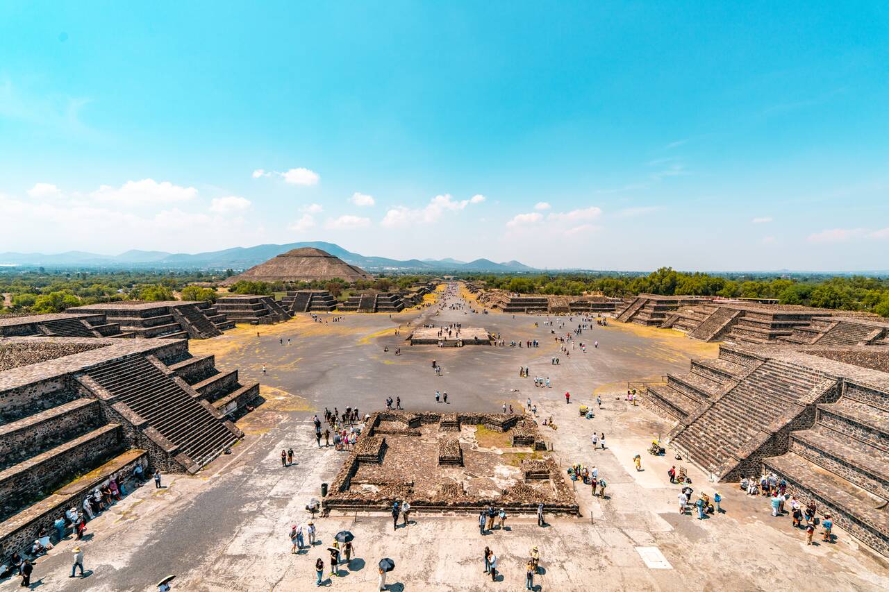 The view from the Pyramid of the Moon