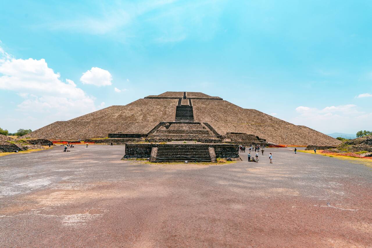 Pyramid of the Sun seen from afar