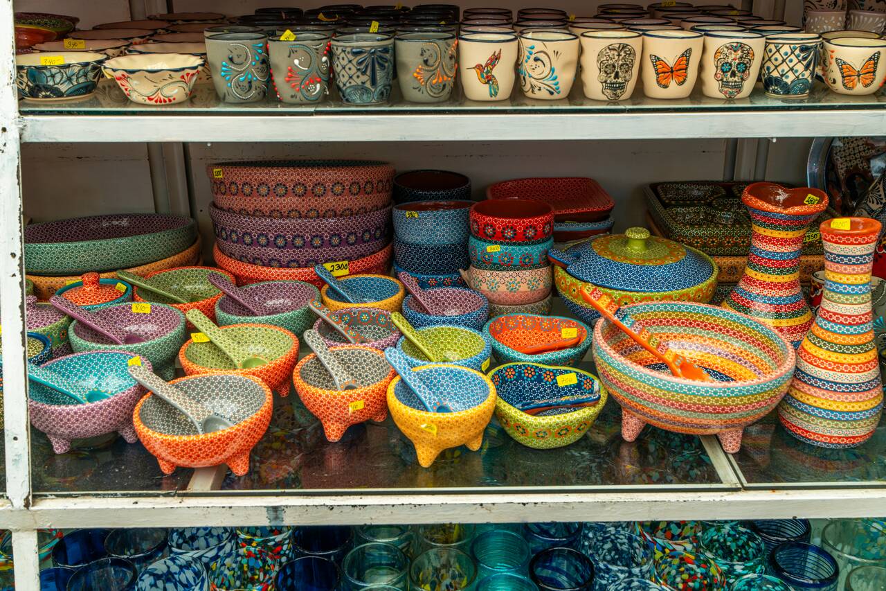 items being sold at Mercado de Artesanías La Ciudadela