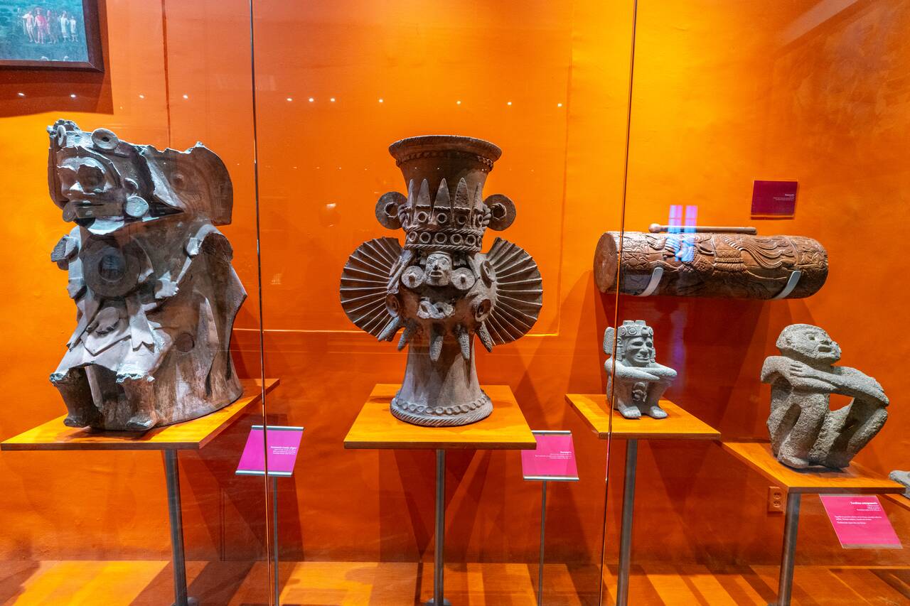 Stone sculptures in Mexico City