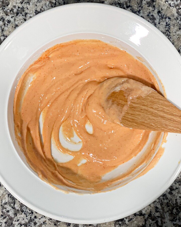 Whisk them well until they look creamy.