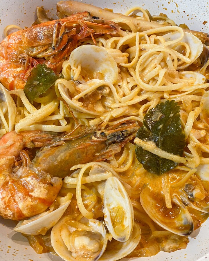 Off the heat and add lime juice. 
Serve and enjoy!