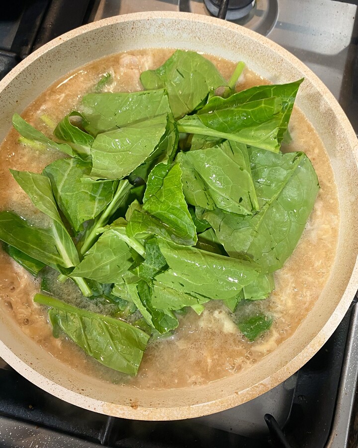 Add trimmed vegetables.