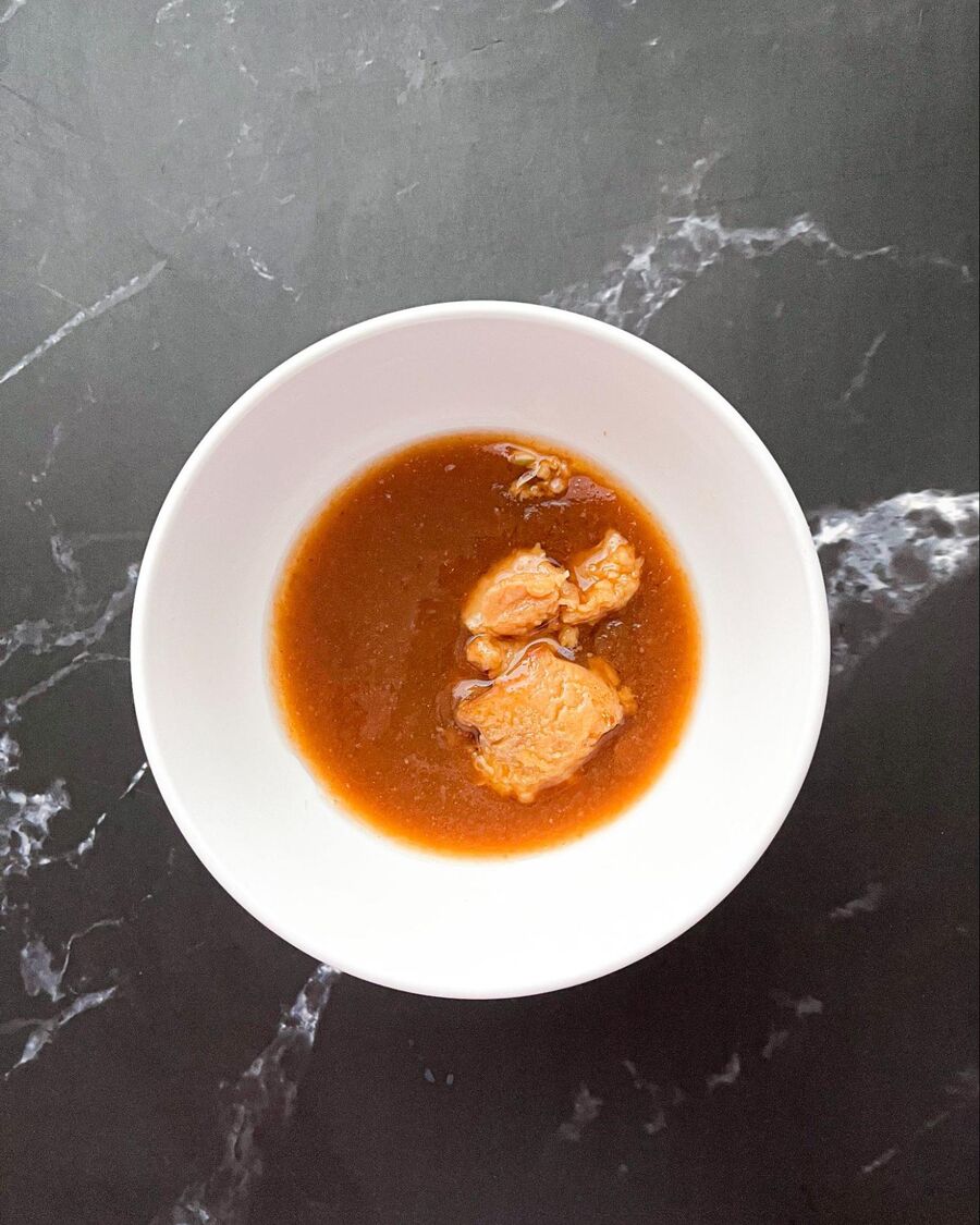 In a small bowl, combine the tamarind paste, warm water, and palm sugar. Stir until the sugar is fully dissolved.