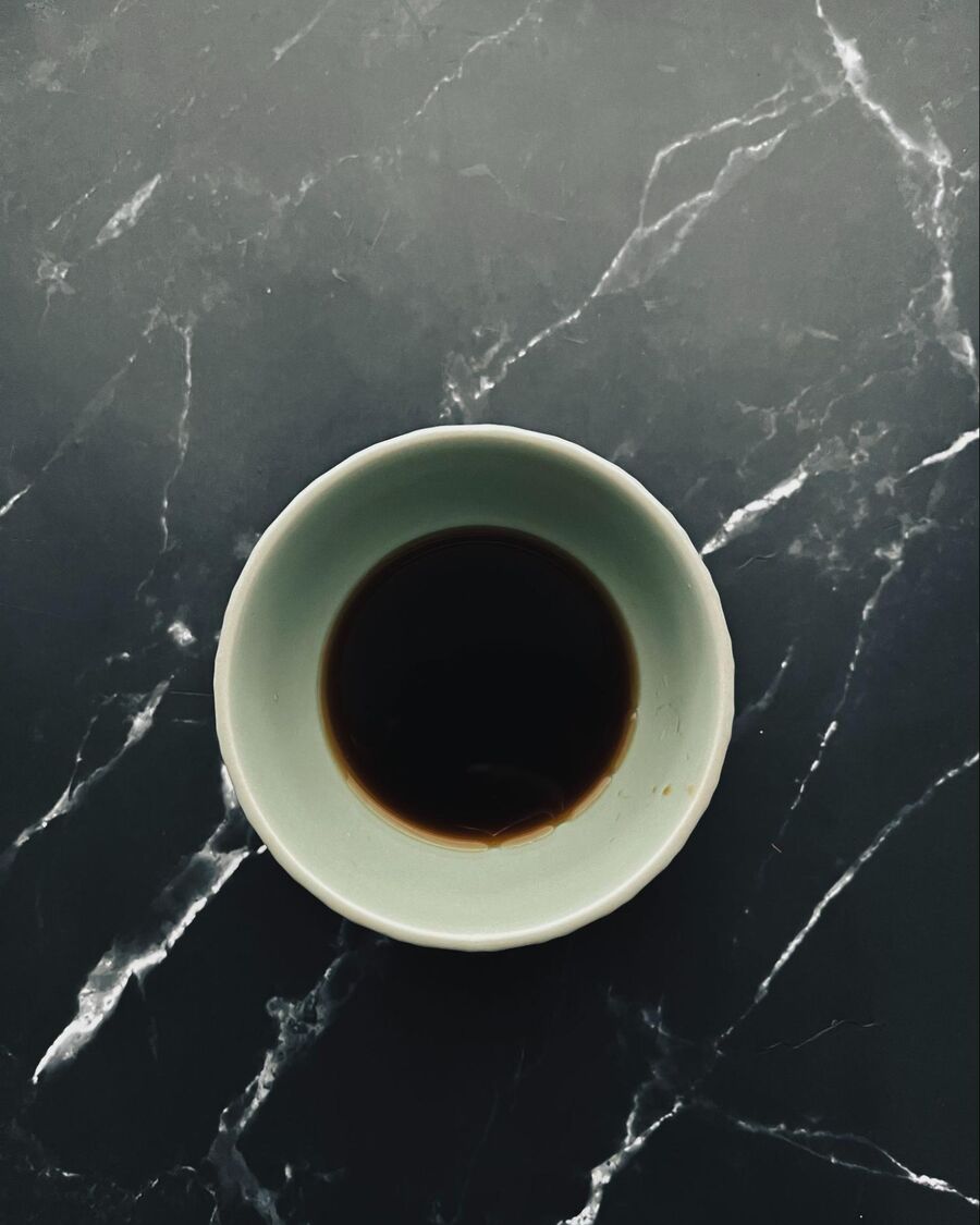 Mix the teriyaki sauce, water, and sugar together, stirring until the sugar is fully dissolved.