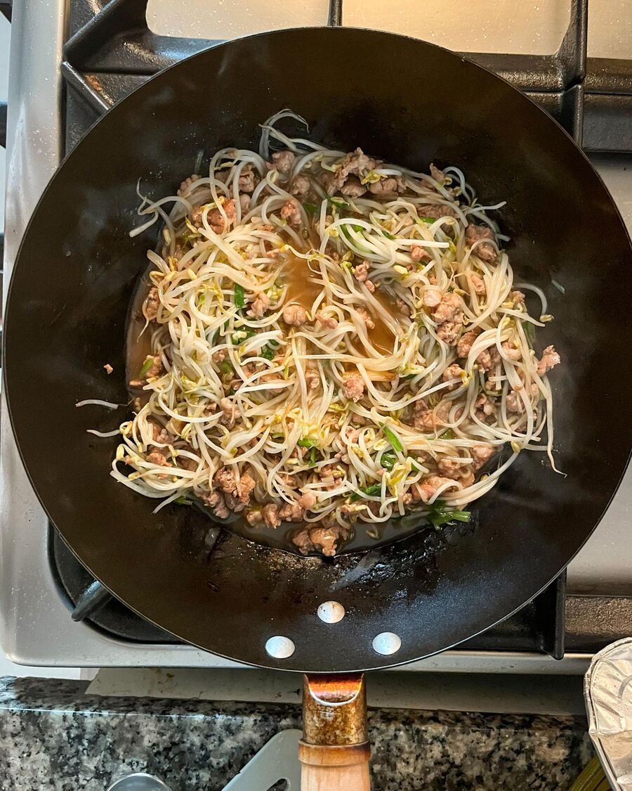 Continue to stir for about 30 seconds to combine.
