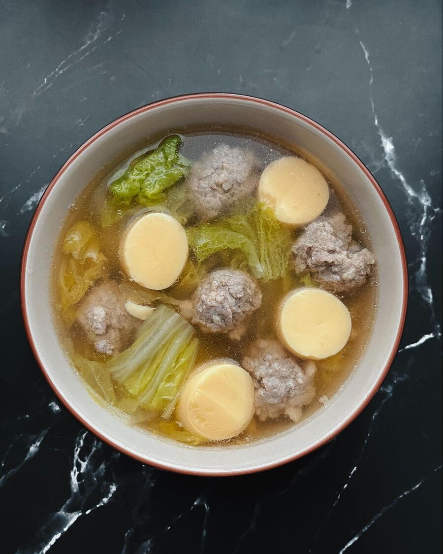 Serve the soup in a bowl and enjoy! 