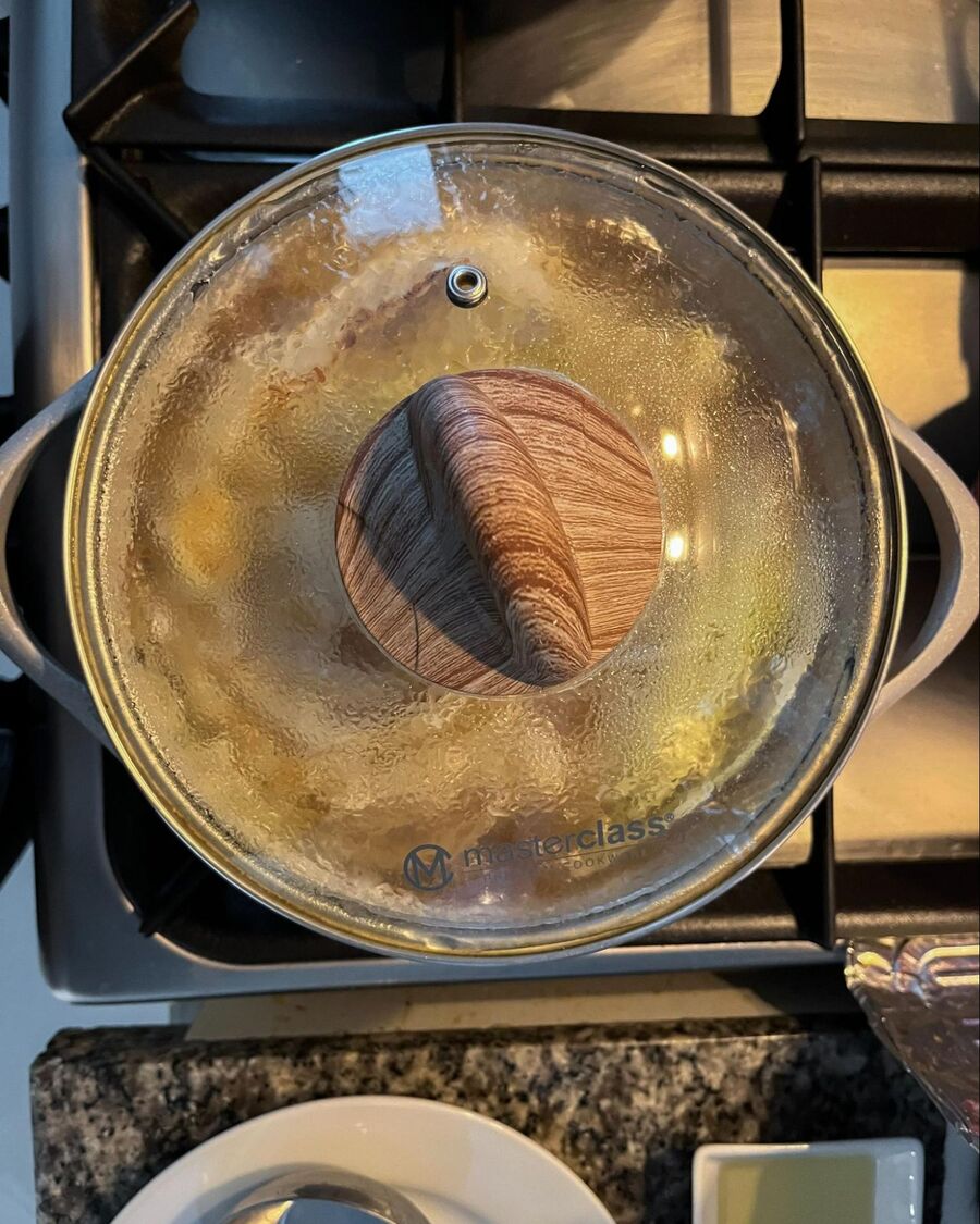 Cover the pot and let everything simmer until the cabbage becomes tender and releases its flavors into the broth. If you prefer the cabbage to stay a bit crunchy, simmer it for just about 10 minutes.