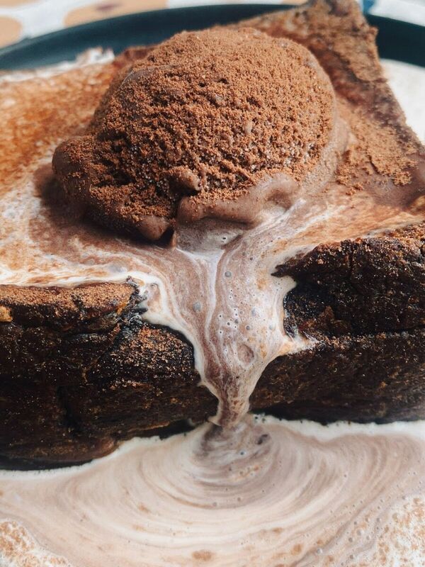 Chocolate Toast with Milo Lava Sauce Recipe