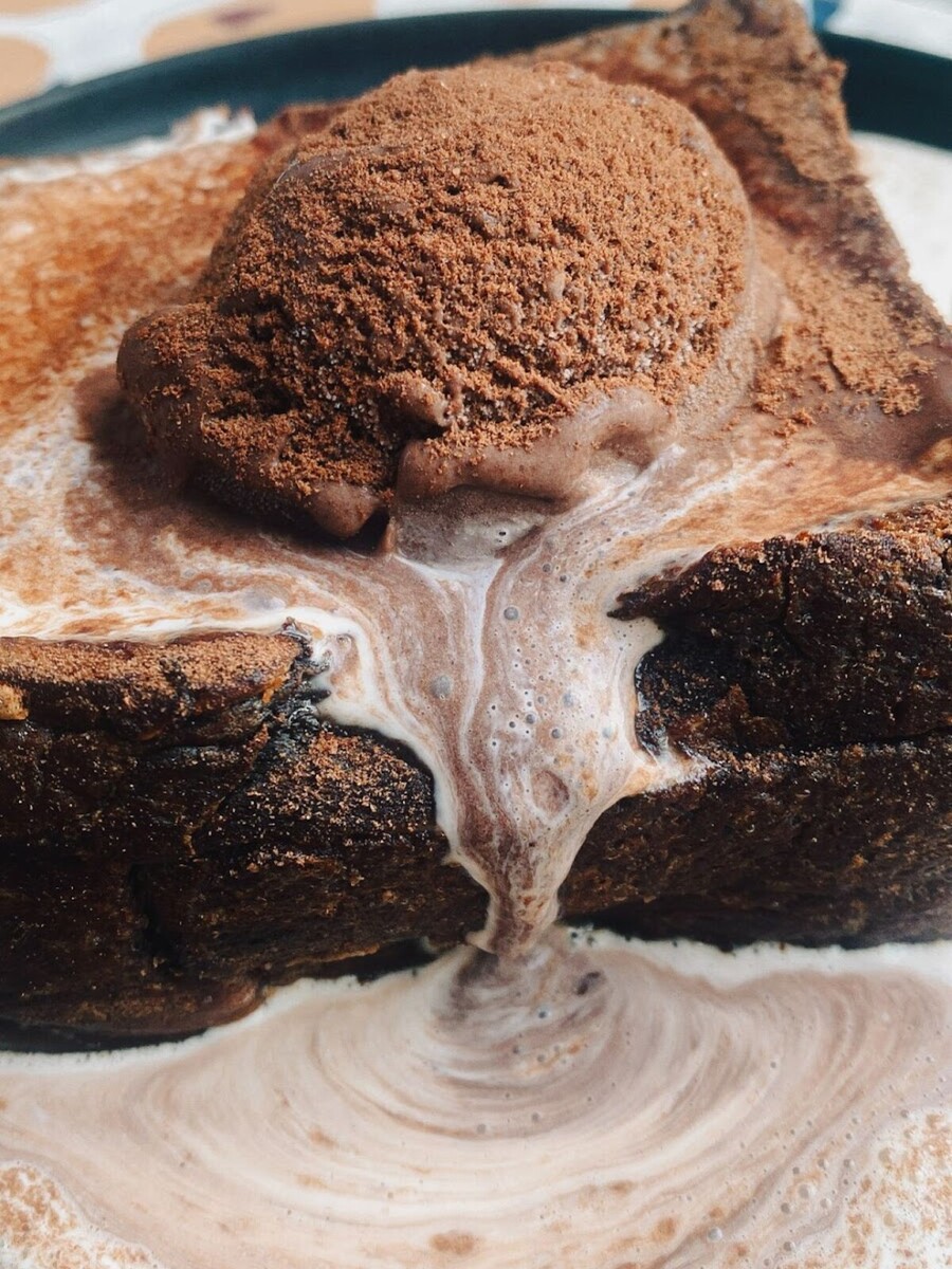 Chocolate Toast with Milo Lava Sauce Recipe
