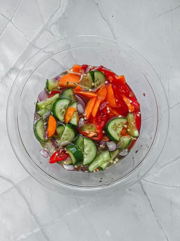 Thai Cucumber Relish (Ajad Sauce) Recipe