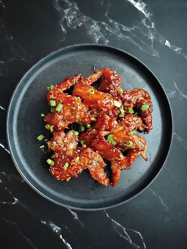 Sriracha chicken wings using air fryer recipe
