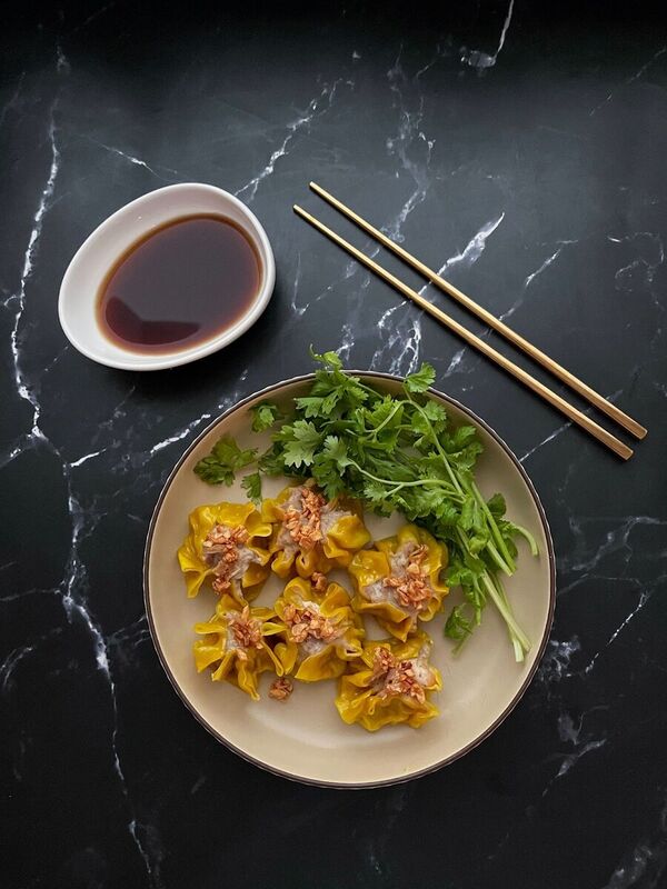 Shrimp & Pork Thai Steamed Dumpling (Kanom Jeeb) Recipe