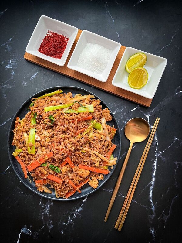 Thai Instant Ramen Noodle Stir-Fry (Pad Mama) Recipe